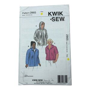 Kwik Sew Jacket Sewing Pattern 2865 Womens Sz 1X - 4X Uncut FF 1999